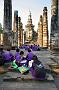 0385- fietsen Sukhothai Historical Park